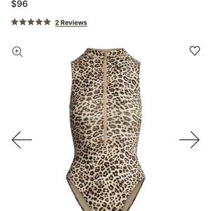 SKIMS Leopard Print One Piece Swimsuit
